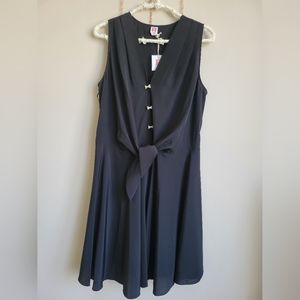 A by Amanda bow tie black dress size Medium
